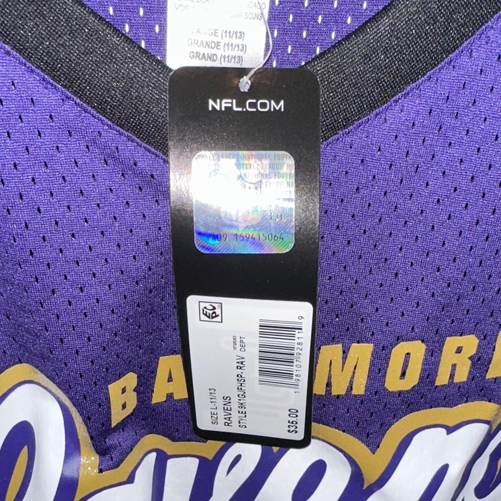 Team Apparel Purple and Black Kids Jersey - Picture 4 of 5